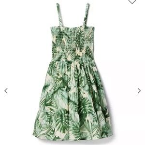 Janie & Jack Millie Smocked Palm Print Dress